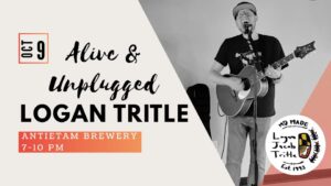 Logan Tritle live acoustic show at Antietam Brewery — event flyer