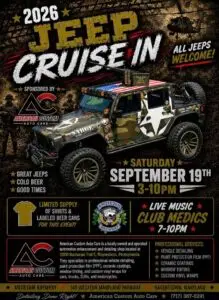 2026 Jeep Cruise-In at Antietam Brewery — event flyer